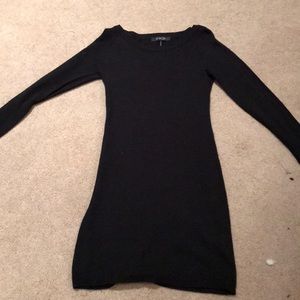 Black sweater dress